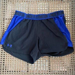 Under Armour Black, Blue Activewear Shorts